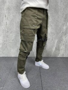 Чоловічі штани Карго - Хакі Штани з кишенями