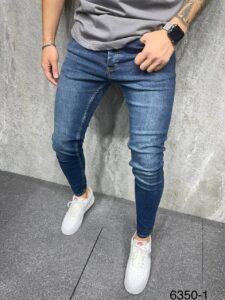 Мужские Джинсы Зауженные - Синие Узкие