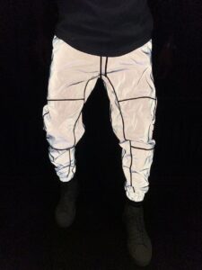Мужские Серые Спортивные Штаны Reflective – Рефлективные с Манжетом Свободные