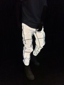 Мужские Серые Спортивные Штаны Reflective – Рефлективные с Манжетом Свободные
