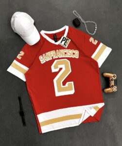 Мужская Футболка Оверсайз Красная - Свободного Кроя Хлопок с Принтом