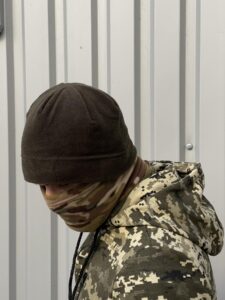 Мужская Теплая Флисовая Шапка Хаки