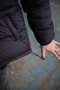Мужской Зимний Темно-Серый Пуховик Объемный Дутый - Оверсайз Куртка с Капюшоном