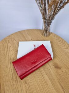 Женский Красный Кошелек - Натуральная Кожа