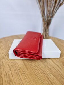 Женский Красный Кошелек - Натуральная Кожа