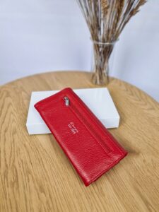 Женский Красный Кошелек - Натуральная Кожа