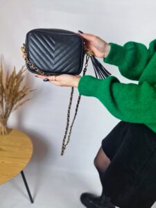 Женская Черная Сумка - Натуральная Кожа