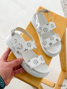 Женские Белые Босоножки Экокожа на Платформе