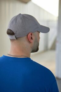 Мужская Базовая Серая Кепка на Липучке