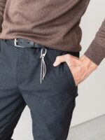 Мужские Классические Графитовые Брюки Зауженные к Низу