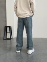 Мужские Широкие Серо-Голубые Джинсы Baggy - Багги