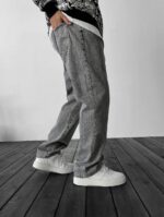 Мужские Серые Джинсы Багги Оверсайз - Широкие Джинсовые Штаны Baggy