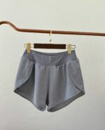 Женские Серые Короткие Спортивные Шорты
