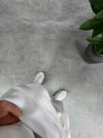 Мужской Белый Спортивный Костюм Трехнитка (Худи + Джоггеры)
