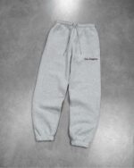 Мужские Широкие Серые Спортивные Штаны с Манжетами