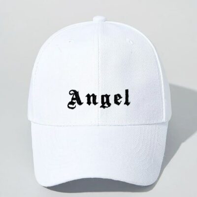 Женская Белая Кепка с Вышивкой Angel