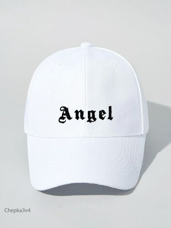 Женская Белая Кепка с Вышивкой Angel
