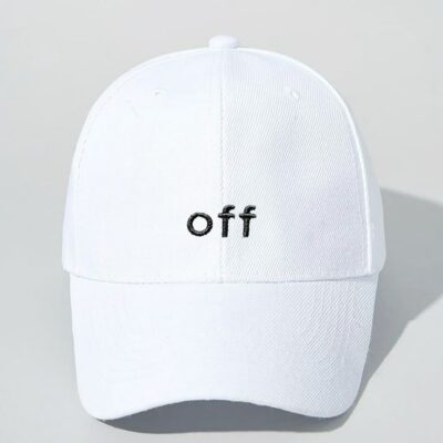 Женская Белая Кепка с Вышивкой Off