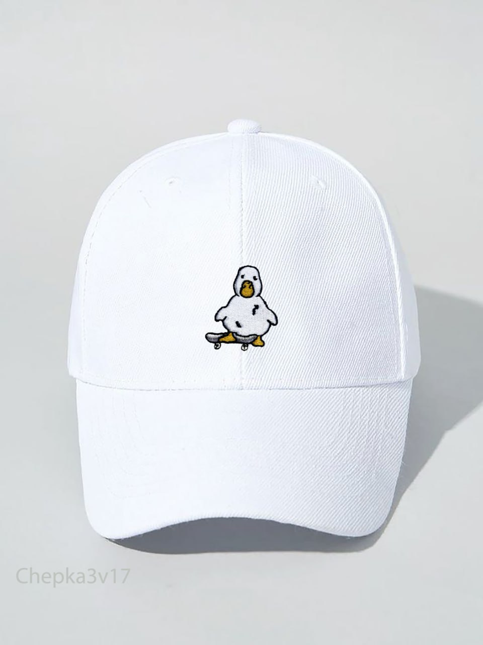 photo_2025-03-27_09-06-16 Женская Белая Кепка с Вышивкой Утка
