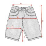 Мужские Широкие Черные Джинсовые Шорты Багги