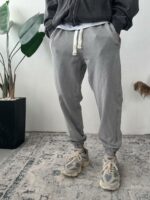 Мужские Свободные Серые Спортивные Штаны Джоггеры Варенки
