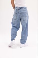Мужские Широкие Голубые Джинсы Багги - Джинсовые Штаны Baggy