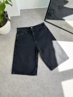 Мужские Черные Джинсовые Шорты Baggy Свободного Кроя