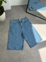 Мужские Голубые Джинсовые Шорты Baggy Свободного Кроя