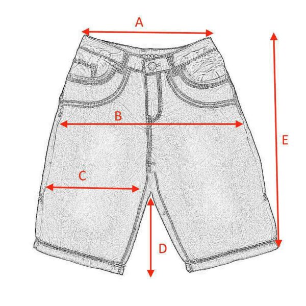 Мужские Голубые Джинсовые Шорты Baggy Свободного Кроя