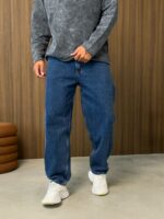 Мужские Широкие Синие Джинсы Багги - Джинсовые Штаны Baggy Прямого Кроя