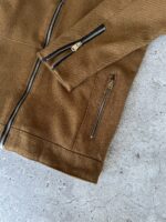 Мужская Демисезонная Коричневая Куртка - Классическая на Молнии