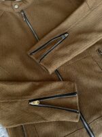 Мужская Демисезонная Коричневая Куртка - Классическая на Молнии