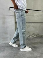 Мужские Широкие Серые Джинсы - Свободные Прямого Кроя