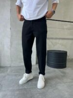 Мужские Черные Джинсы Свободного Кроя - Джинсовые Штаны Мом