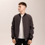 Мужской Базовый Графитовый Бомбер - Куртка Софтшелл на Молнии