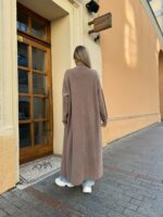 Женский Длинный Кардиган Мокко - Мягкий Пушистый Свободного Кроя