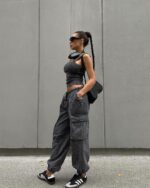 Женский Графитовый Костюм Тройка Варенка - Майка + Свитшот + Штаны