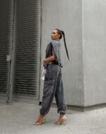 Женский Графитовый Костюм Тройка Варенка - Майка + Свитшот + Штаны