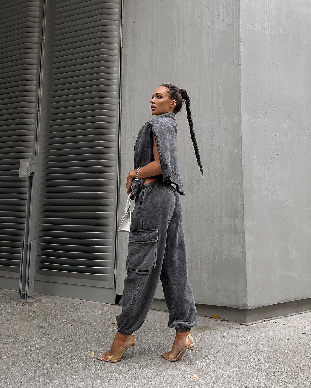 photo_2025-10-24_21-27-35 (2) Женский Графитовый Костюм Тройка Варенка - Майка + Свитшот + Штаны