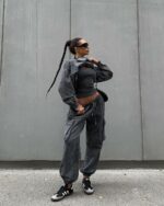 Женский Графитовый Костюм Тройка Варенка - Майка + Свитшот + Штаны