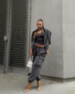 Женский Графитовый Костюм Тройка Варенка - Майка + Свитшот + Штаны