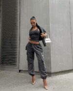 Женский Графитовый Костюм Тройка Варенка - Майка + Свитшот + Штаны