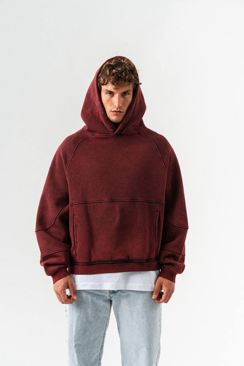 photo_2025-10-27_12-19-07 (2) Мужское Бордовое Худи Варенка Оверсайз - Теплое на Флисе