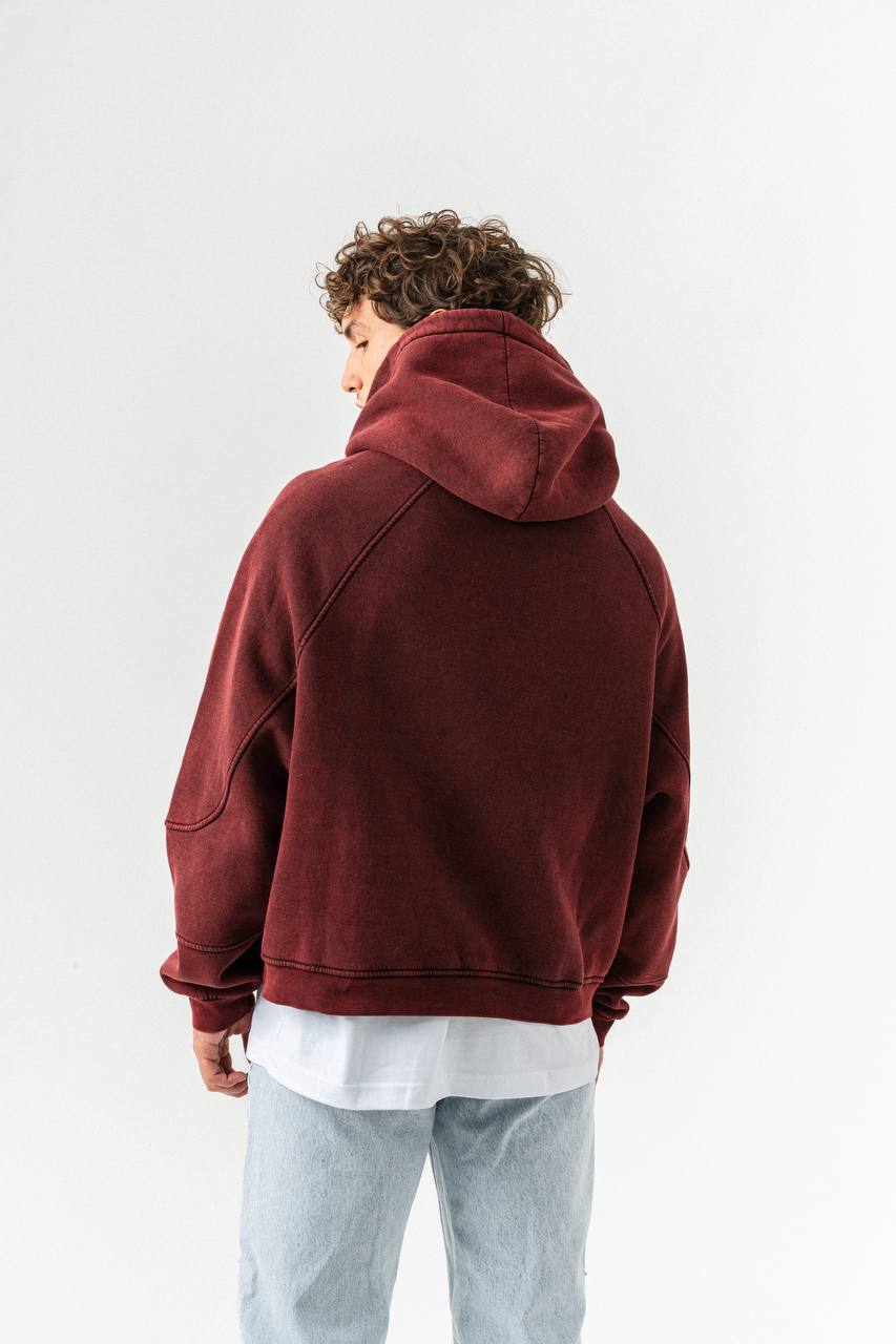 photo_2025-10-27_12-19-08 (2) Мужское Бордовое Худи Варенка Оверсайз - Теплое на Флисе