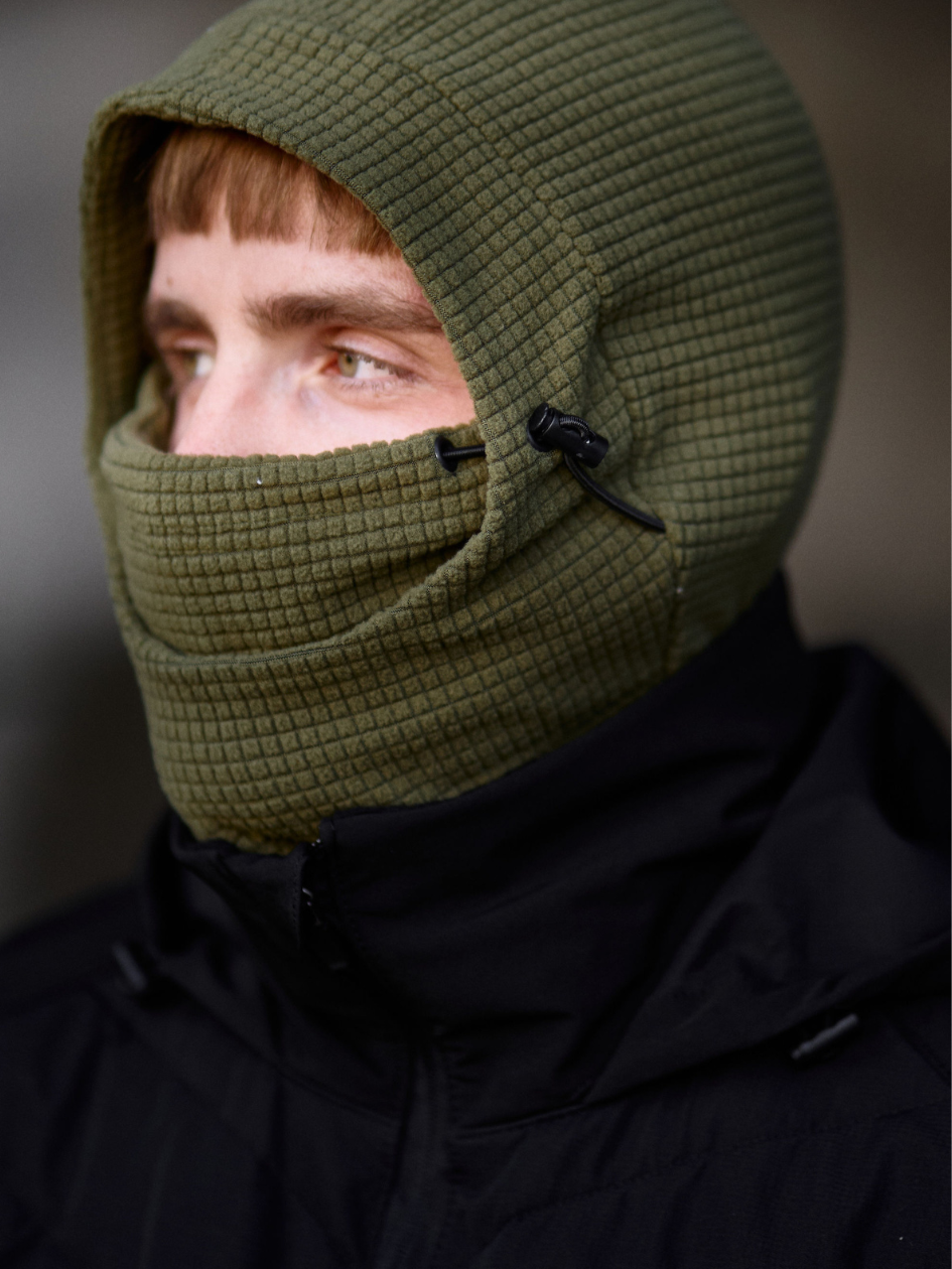c721989a64b08af4c914 Мужская Теплая Флисовая Балаклава-Баф Хаки с Фиксаторами