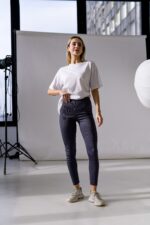 Женские Утепленные Базовые Графитовые Лосины Леггинсы