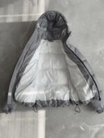 Мужская Зимняя Серая Куртка Пуховик - Стеганая Дутик с Капюшоном