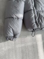 Мужская Зимняя Серая Куртка Пуховик - Стеганая Дутик с Капюшоном