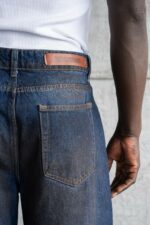 Мужские Синие Джинсы Багги Оверсайз – Широкие с Грязным Эффектом