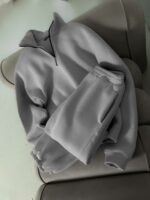 Мужской Теплый Базовый Серый Костюм с Начесом - Кофта под Горло на Коротком Замку + Штаны Джоггеры
